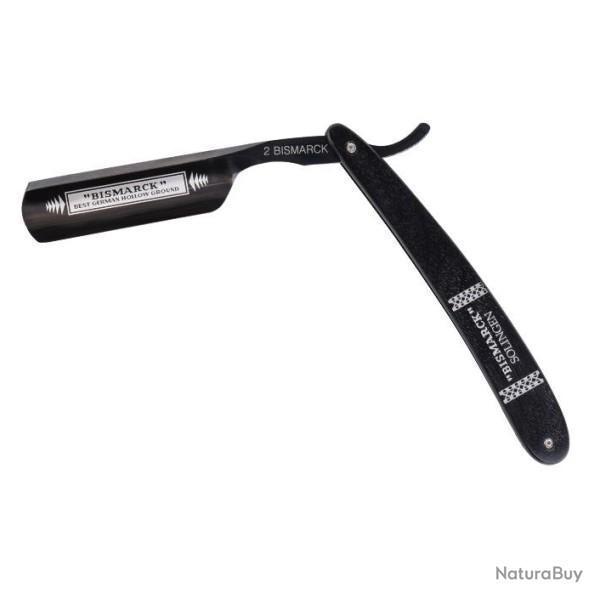 2.6830-Rasoir pliant Dovo 6/8 largeur de lame 20mm "Bismarck" tout noir