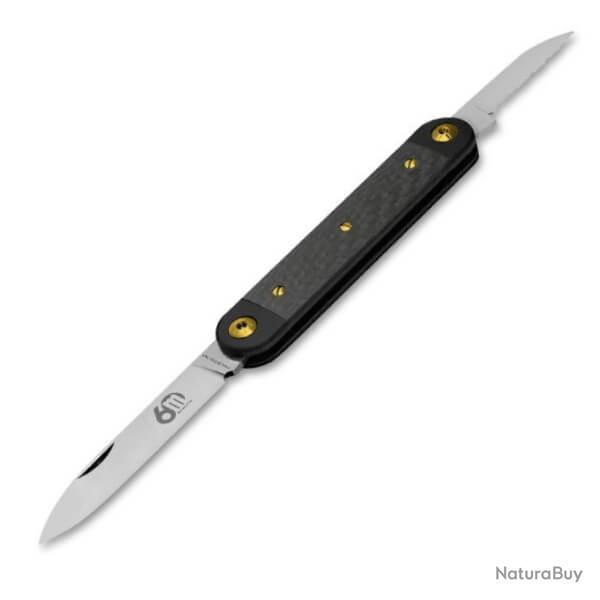 Couteau pliant Maserin gamme "Sessantesimo" carbone