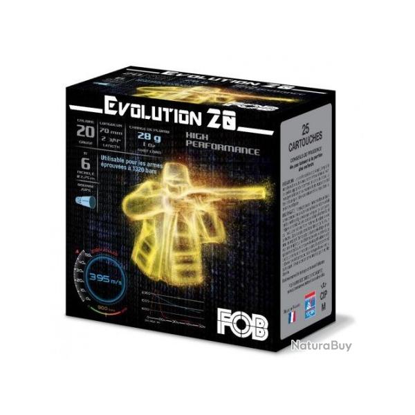 100 cartouches FOB �volution plomb de 6