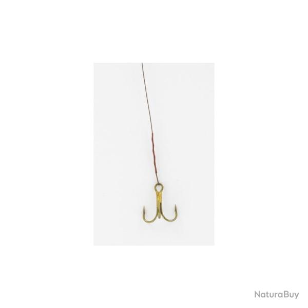 BAS DE LIGNE ACIER 1X19 40CM TRIPLE - X3 N�4 - 9KG