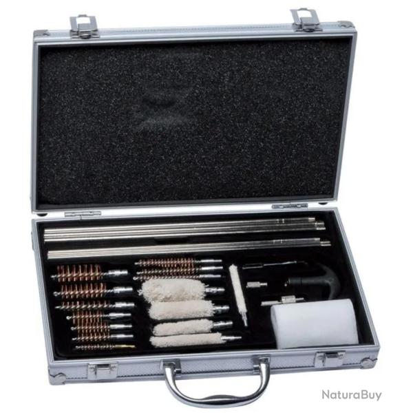 PROMO!! Kit de nettoyage universel 28 pi�ces pour armes avec mallette de rangement