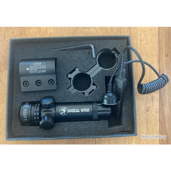 PROMO !! Laser de vis�e rouge EL88 - R�glage ultra pr�cis - Montage rail ou lunette
