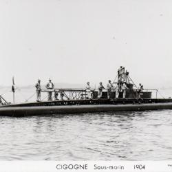 Carte postale sous-marin CIGOGNE 1904 Toulon - N&deg;8932