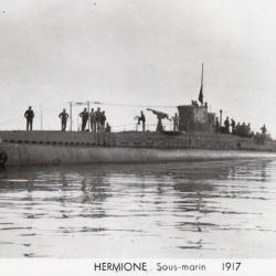 Carte postale ancienne - Sous-marin Hermione 1917 - Marius Bar - N&deg;8934