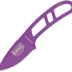 Couteau Fixe ESEE Candiru Lame Acier 1095HC Drop Point &Eacute;tui Plastique ESCANPURP