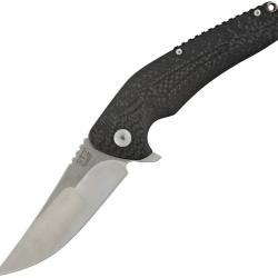 Couteau Pliant ETE JB Lame Acier D2 Manche G10 Noir Linerlock ETEK1702
