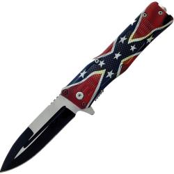 Couteau Pliant Falcon Flag A/O Lame Inox Manche ABS Linerlock FLNKS4561CF