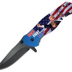 Couteau Pliant Falcon Trump A/O Lame Inox Clip Point Manche ABS Linerlock FLNLGB3