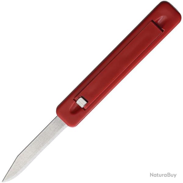 Couteau Pliant Flip-It Lame Inox Manche Plastique Rouge FL250R