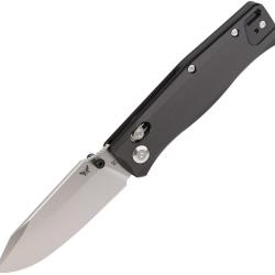 Couteau Flytanium BEEF Lame Acier D2 Stonewash Drop Point Manche G10 Noir Crossbar Lock FLY1386PBS