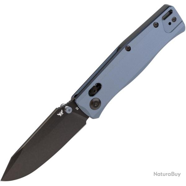 Couteau Pliant Flytanium BEEF Lame Acier D2 Drop Point Manche G10 Bleu Crossbar Lock FLY1386SBB