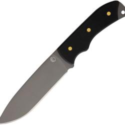 Couteau Fixe Fremont Popojia Lame Acier 1095HC Drop Point Manche G10 Noir &Eacute;tui Nylon FRE00419