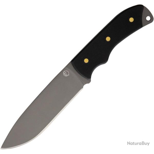 Couteau Fixe Fremont Popojia Lame Acier 1095HC Drop Point Manche G10 Noir �tui Nylon FRE00419