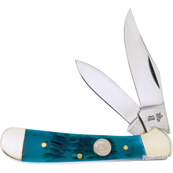Couteau Pliant Frost Cutlery Copperhead Lame Inox Manche Os Vert F14950GPB