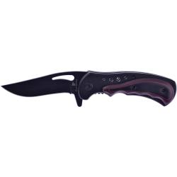 Couteau Frost Cutlery Little Apache Warrior A/O Lame Inox Clip Point Manche Inox Noir F15138RM