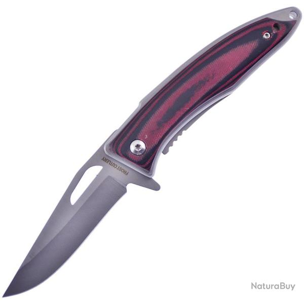 Couteau Pliant Frost Cutlery Aristocrat A/O Lame Inox Manche Inox Linerlock F15363RM