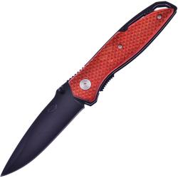 Couteau Pliant Frost Cutlery Honcho A/O Lame Inox Drop Point Manche Bois Marron Linerlock F16029PW