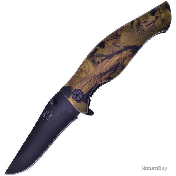 Couteau Frost Cutlery Fall Foliage A/O Lame Inox Clip Point Manche Aluminium Camo Linerlock F16030CA