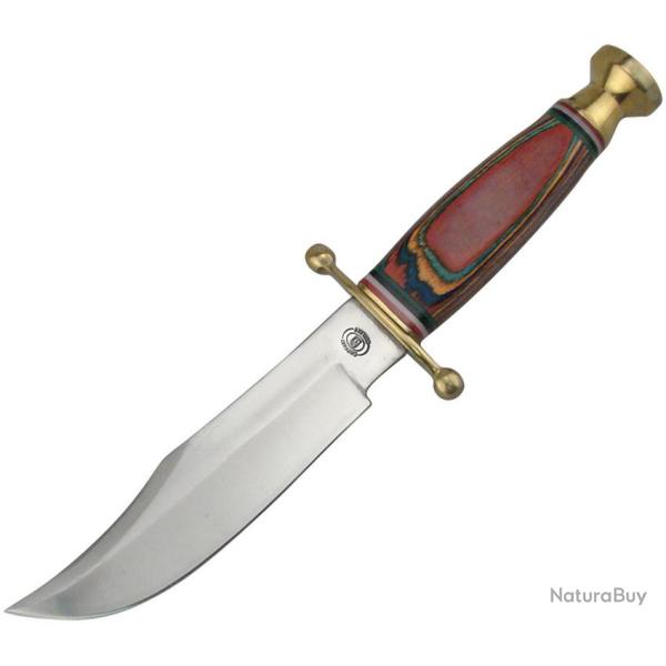 Couteau Fixe Frost Cutlery Texas Bowie Frostwood Lame Inox �tui Nylon FCW645CW