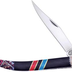 Couteau Pliant Frost Cutlery Large Toothpick Lame Inox Manche Pakkawood Noir FSHS110BRB