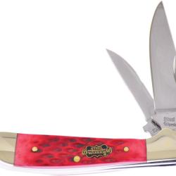 Couteau Pliant Frost Cutlery Locking Copperhead Lame Inox Manche Os Piqu&eacute; Rouge FSW104DRWJ