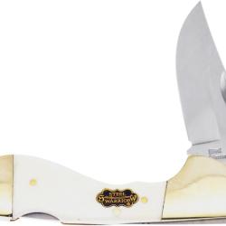 Couteau Pliant Frost Cutlery Choctaw Lame Inox Clip Point Manche Os Blanc FSW105WSB