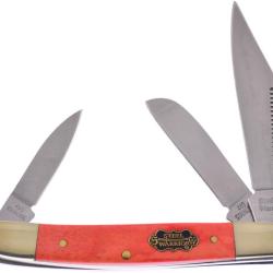 Couteau Pliant Frost Cutlery Wrangler Lame Acier 440 Manche Os Orange FSW112OSB