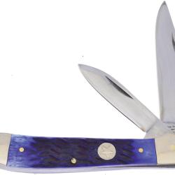 Couteau Pliant Frost Cutlery Copperhead Lame Inox Manche Os Bleu FVF027BLPB