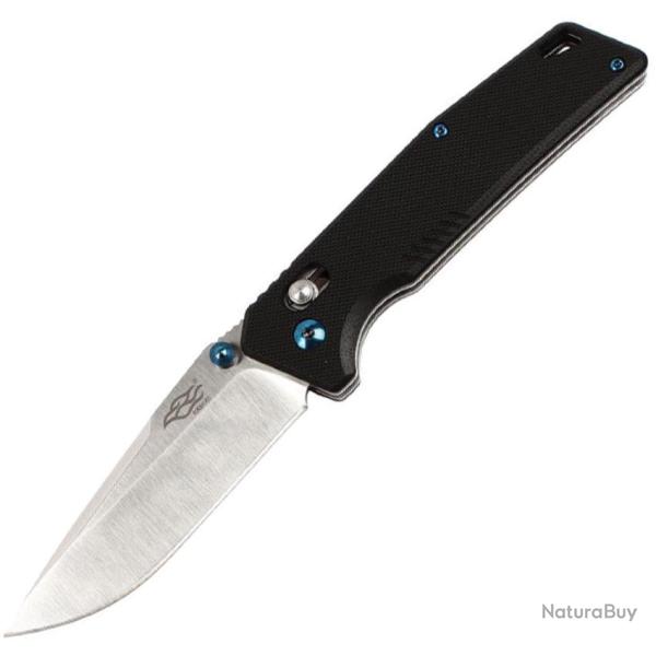 Couteau Pliant Ganzo Knives Firebird G-Lock Lame Acier 440C Drop Point Manche G10 Noir GAFB7601BK