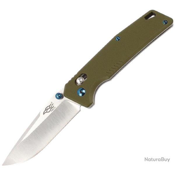 Couteau Pliant Ganzo Knives Firebird G-Lock Lame Acier 440C Drop Point Manche G10 Vert GAFB7601GR