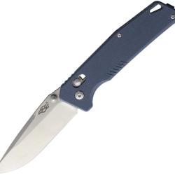 Couteau Ganzo Knives Firebird G-Lock Lame Acier 440C Drop Point Manche G10 Bleu et Gris GAFB7601GY
