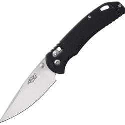 Couteau Pliant Ganzo Knives G-Lock Lame Acier 440C Satin&eacute;e Drop Point Manche G10 Noir GAG7531BK