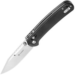 Couteau Pliant Ganzo Knives G-Lock Lame Acier D2 Satin&eacute;e Clip Point Manche G10 Noir GAG768BK