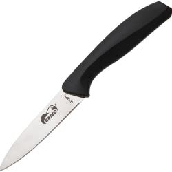 Couteau d'Office Gatco Classic Lame Acier 420 Satin&eacute;e Manche Zytel Noir GTC70001