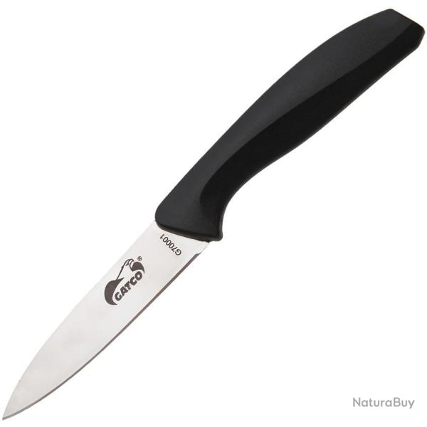 Couteau d'Office Gatco Classic Lame Acier 420 Satin�e Manche Zytel Noir GTC70001