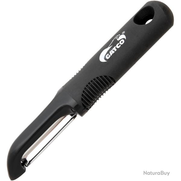 Couteau �plucheur Gatco Lame Acier 420 Manche Zytel Noir GTC70022