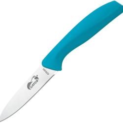 Couteau d'Office Gatco Classic Lame Acier 420 Satin&eacute;e Manche Zytel Bleu Canard GTC70101