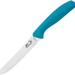 Couteau &agrave; Steak Gatco Lame Acier 420 Manche Zytel Bleu Canard GTC70103