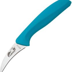 Couteau d'Office Gatco Curved Lame Acier 420 Manche Zytel Bleu Canard GTC70105