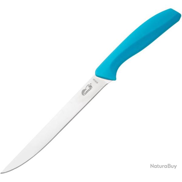 Couteau � D�sosser Gatco Lame Acier 420 Manche GFN Bleu Canard GTC70131