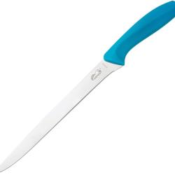 Couteau Fixe Gatco Lame Acier 420 Manche GFN Bleu Canard GTC70134