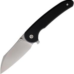 Couteau Pliant Glow Rhino Lightbringer Lame Acier Nitro-V Manche G10 Noir Linerlock GLR102