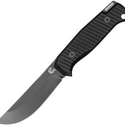 Couteau Fixe Glow Rhino Bohr Lame Acier DC-53 Manche G10 Noir &Eacute;tui Kydex GLR111