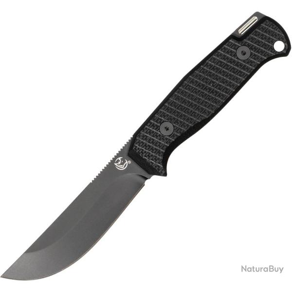 Couteau Fixe Glow Rhino Bohr Lame Acier DC-53 Manche G10 Noir �tui Kydex GLR111