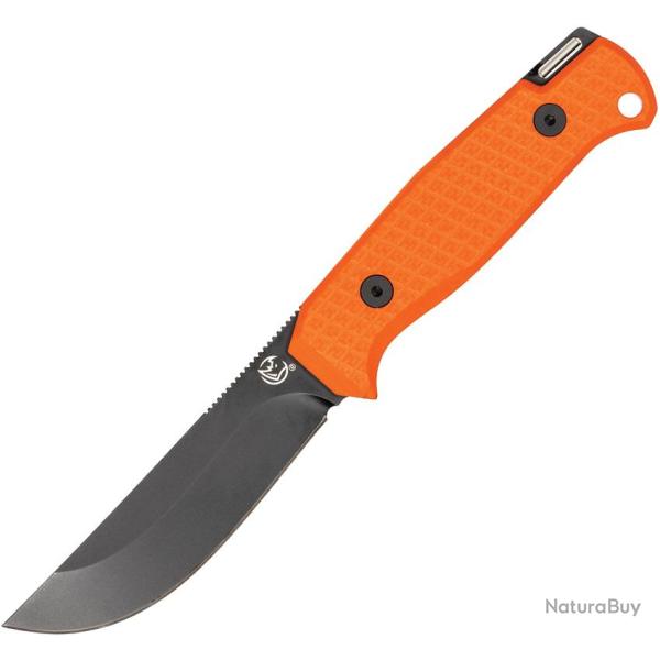 Couteau Fixe Glow Rhino Bohr Lame Acier DC-53 Manche G10 Orange �tui Kydex GLR112