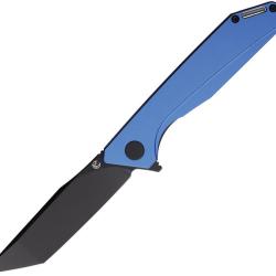 Couteau Glow Rhino Szilard Lame Acier CPM-MagnaCut Tanto Manche Aluminium Bleu Framelock GLR113