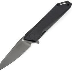 Couteau Glow Rhino Meitner Lame Acier CPM-MagnaCut Manche Aluminium Gris Fonc&eacute; Linerlock GLR115