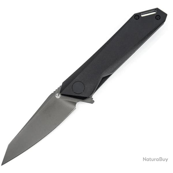 Couteau Glow Rhino Meitner Lame Acier CPM-MagnaCut Manche Aluminium Gris Fonc� Linerlock GLR115