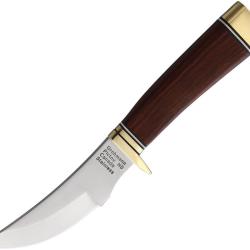 Couteau Fixe Grohmann Deep Woods Hunter Lame Inox Manche Palissandre &Eacute;tui Cuir GR105S