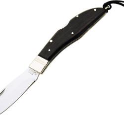 Couteau Pliant Grohmann DH Russell Lame Inox Manche Palissandre Lockback &Eacute;tui Cuir GR300